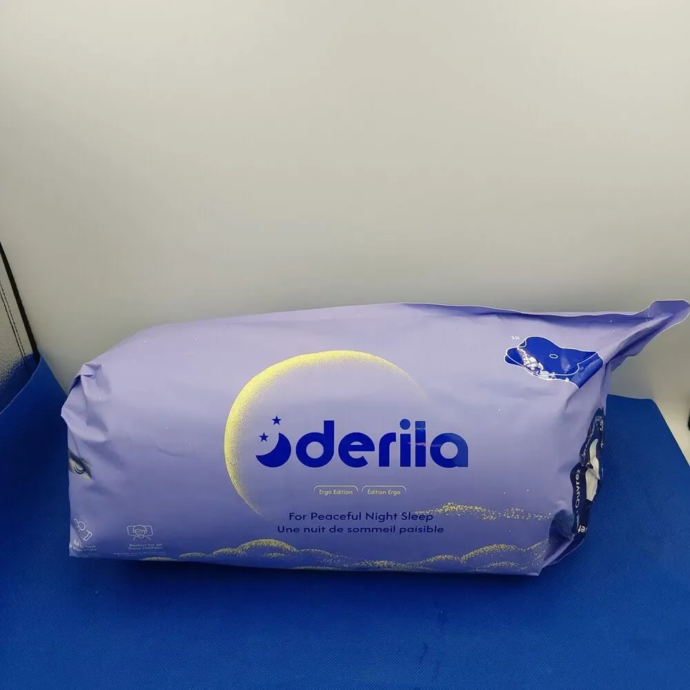 Derila Ergo Cervical Pillow Memory Foam 21.25x14.17x4.72in Light Blue NEW SEALED